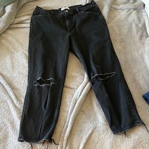 Abercrombie high rise mom jeans size 33/16